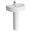 Toronto Basin with Full Pedestal (600mm Wide - 1 Tap Hole) profile small image view 1 