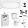 Mayford Complete Modern Bathroom Package profile small image view 1 