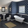 Melbourne Traditional Roll Top Slipper Bath Suite - 1550mm profile small image view 1 
