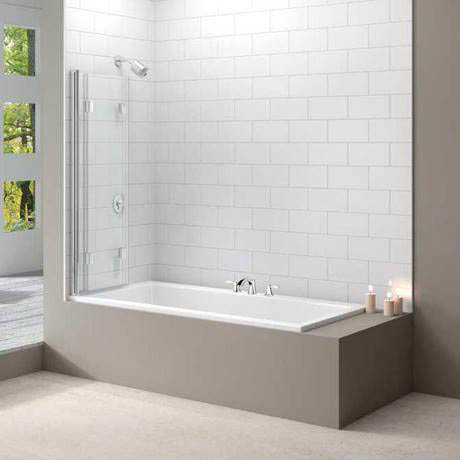 Merlyn Three Panel Folding Bath Screen (1400 x 1500mm)