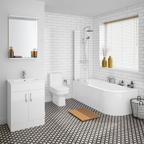 Metro 1700mm Shower Bath Suite