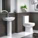 Metro Modern Basin with Full Pedestal (1 Tap Hole - Various Sizes) profile small image view 3 