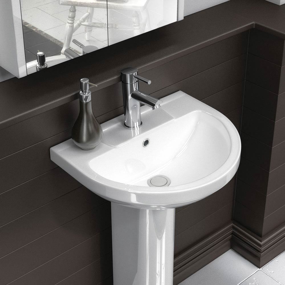 Metro Modern Basin With Full Pedestal Various Sizes Available Online