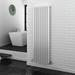 Metro Vertical Radiator - White - Double Panel (1800mm High) profile small image view 3 