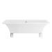 Milan 1520 Square Modern Roll Top Bath with Legs profile small image view 2 