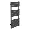 Milan Heated Towel Rail H1200mm x W490mm Anthracite Small Image