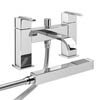 Milan Modern Bath Shower Mixer with Shower Kit - Chrome profile small image view 1 