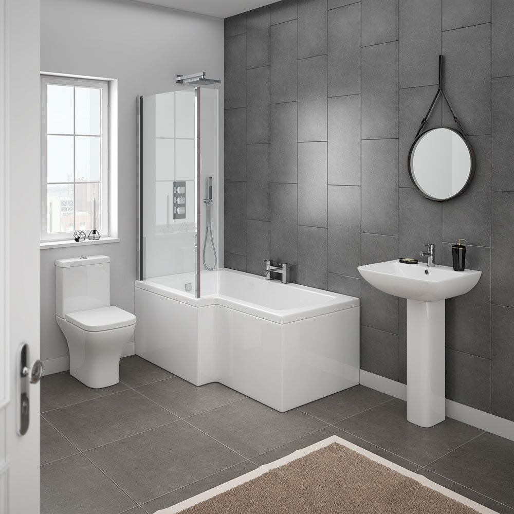 Milan Modern Shower Bath Suite | Online At Victorian ...