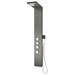 Milan Shower Tower Panel - Dark Chrome (Thermostatic) profile small image view 2 