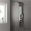 Milan Shower Tower Panel - Dark Chrome (Thermostatic) profile small image view 1 