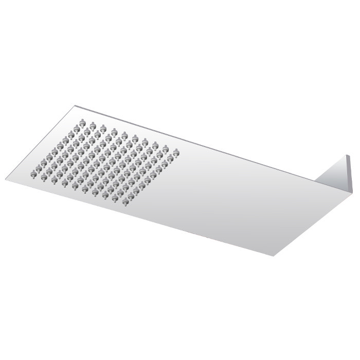 Milan Square Flat Fixed Shower Head Now At Victorian Plumbing.co.uk