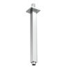 Milan Square Vertical Shower Arm 300mm - Chrome profile small image view 1 