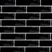Mileto Black Gloss Ceramic Wall Tile - 75 x 300mm  Standard Small Image