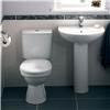 VitrA - Milton Basin and Pedestal - 1 Tap Hole - 2 Size Options profile small image view 3 