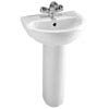 Vitra - Milton Basin and Pedestal - 2 Tap Hole - 2 Size Options profile small image view 1 