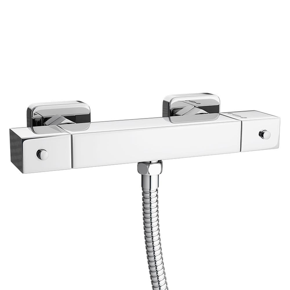 Moda Square Bar Shower Valve w/ Slide Rail Kit Victorian Plumbing