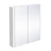 Toreno 2-Door Mirror Cabinet (Minimalist White - 617mm Wide) profile small image view 1 
