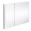 Toreno 3-Door Mirror Cabinet (Minimalist White - 900mm Wide) profile small image view 1 