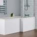Toreno 1700 White Offset MDF Front Bath Panel - NMP135 profile small image view 2 