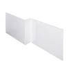 Toreno 1700 White Offset MDF Front Bath Panel - NMP135 profile small image view 1 