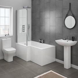 Image Result For Small Grey Bathroom