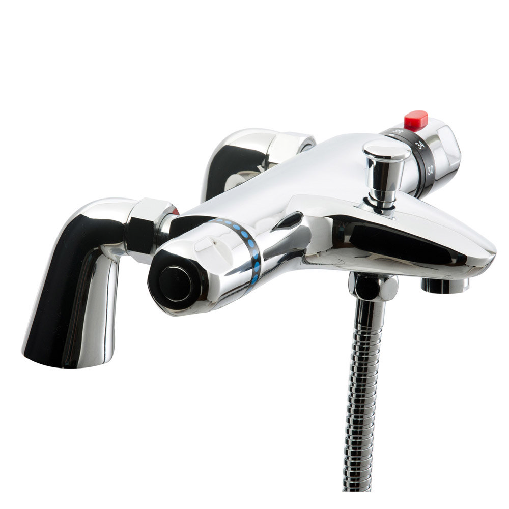 Coral Modern Thermostatic Bath Shower Mixer Bottom Outlet BTMV01 at