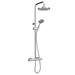 Monza Modern Round Thermostatic Shower - Chrome profile small image view 2 