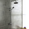 Monza Modern Round Thermostatic Shower - Chrome Small Image