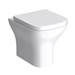 Monza Modern White Sink Vanity Unit + Toilet Package profile small image view 4 