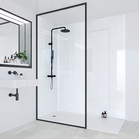 Multipanel Classic Blizzard Bathroom Wall Panel - Tile Panels For Bathroom Walls Multipanel Classic Blizzard Bathroom Wall Panel - Tile Panels For Bathroom Walls