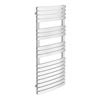 Murano Curved Heated Towel Rail H1200mm x W490mm Chrome profile small image view 1 