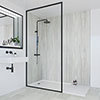 Multipanel Classic Jupiter Silver Bathroom Wall Panel