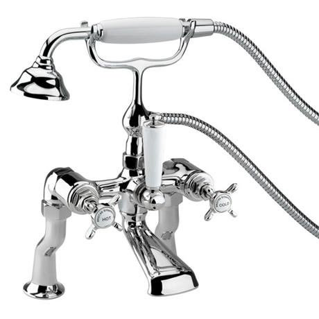 Bristan 1901 Luxury Pillar Bath Shower Mixer - Chrome Plated - N-LBSM-C
