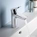 Duravit No.1 M-Size Single Lever Basin Mixer with Pop-up Waste - N11020001010 profile small image view 2 