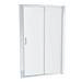 Newark 1200 x 800mm Sliding Door Shower Enclosure + Slate Effect Tray profile small image view 4 