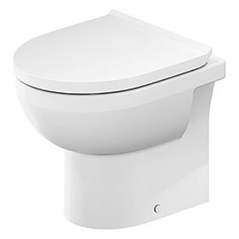 Duravit No.1 480mm HygieneGlaze Rimless Back to Wall Toilet Pan + Seat