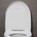 Duravit No.1 480mm HygieneGlaze Rimless Back to Wall Toilet Pan + Seat profile small image view 5 