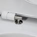 Duravit No.1 480mm HygieneGlaze Rimless Back to Wall Toilet Pan + Seat profile small image view 7 