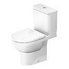 Duravit No.1 Rimless Close Coupled Toilet (6/3 L Flush) + Seat profile small image view 1 
