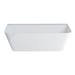 Crosswater Artist Grande Back To Wall Bath (1690 x 800mm) profile small image view 2 