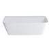 Clearwater Patinato Clear Stone Gloss White Back To Wall Bath - 1690 x 800 - N3BCS profile small image view 2 