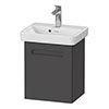 Duravit No.1 450mm Graphite Matt Wall Mounted Vanity Unit with Basin profile small image view 1 