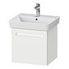 Duravit No.1 550mm White Matt 1-Drawer Wall Mounted Vanity Unit with Basin (Trap Cut-Out) profile small image view 1 