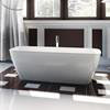 Clearwater Vicenza Natural Stone Hand Polished White Bath - 1800 x 800mm - N7DCS profile small image view 1 