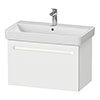 Duravit No.1 800mm White Matt 1-Drawer Wall Mounted Vanity Unit with Basin profile small image view 1 