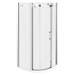 Nova Frameless 900 x 900mm Single Door Quadrant Shower Enclosure profile small image view 2 