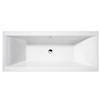 Asselby Square 1700 x 700 Double Ended Bath with Waste + Front Panel profile small image view 2 