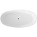 Hudson Reed Rose L1510 x W760mm Oval Freestanding Bath - NBB002 profile small image view 2 