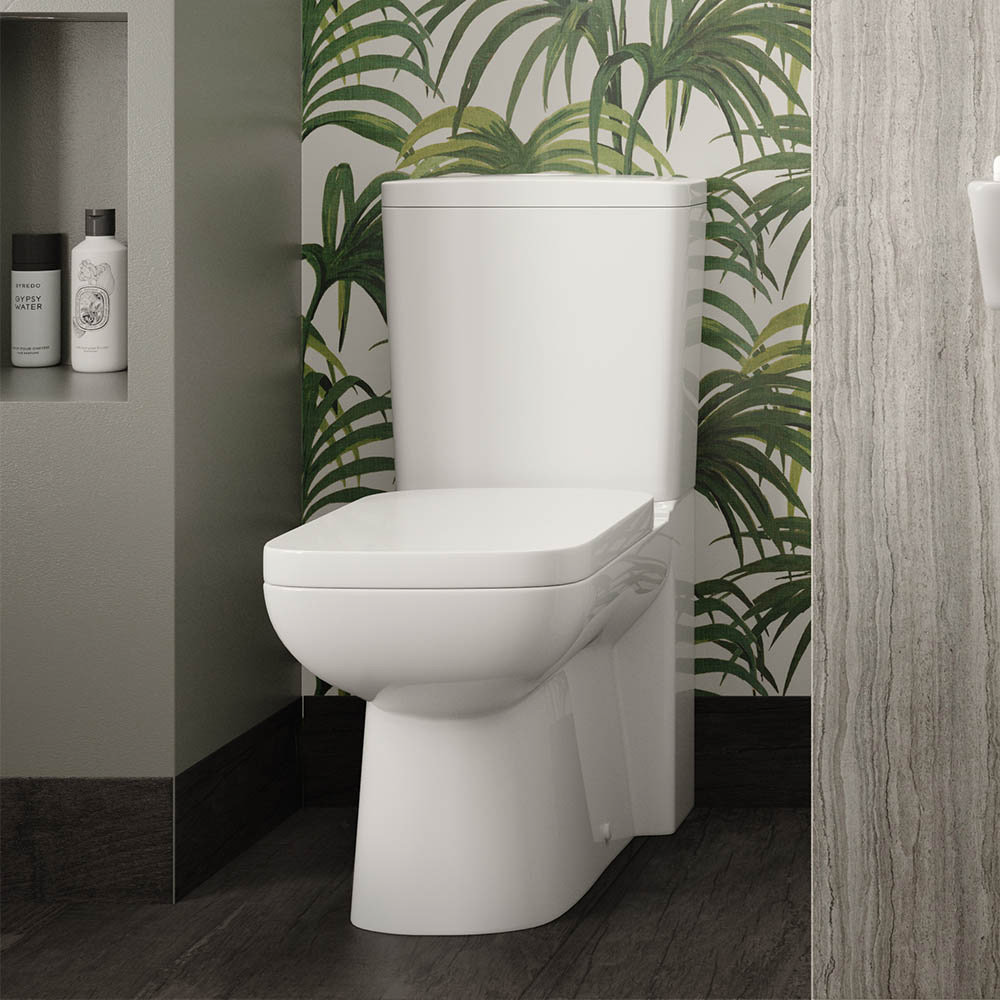 Nuie Ambrose Short Projection 585mm Toilet With Soft Close Seat
