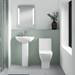 Nuie Ava Rimless Short Projection Close Coupled Toilet + Soft Close Seat - NCG450 profile small image view 4 